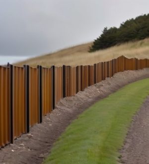 Как построить надежный забор из профлиста на сложном ландшафте: пошаговое руководство