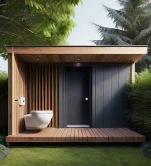 Идеальный уличный туалет для частного дома: от планирования до ухода