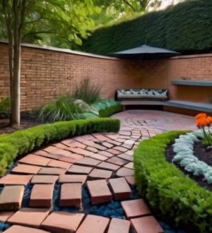 Как превратить битый кирпич в сокровище для вашего участка: 7 креативных идей