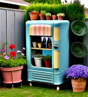 Как вдохнуть новую жизнь в старый холодильник: креативные идеи для дачи и сада