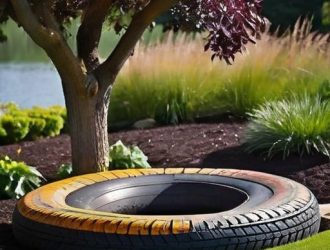 Старые шины на даче: Как превратить мусор в полезные и красивые элементы ландшафта