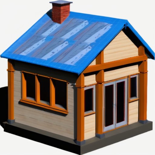 Чертеж 10x10 каркасного дома с ключевыми компонентами и аннотациями.