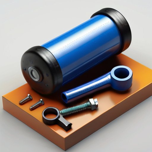 Цилиндр с конденсатом на рабочем столе, окруженный инструментами для безопасного обслуживания газа.