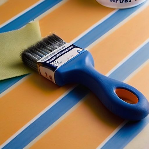 Чистое рабочее место с инструментами для удаления обоев: шпатель, растворитель, рулон обоев, участок для теста. Частично снятые обои на фоне.