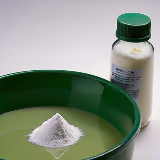 Лаборатория: процесс гашения извести с безопасным оборудованием.