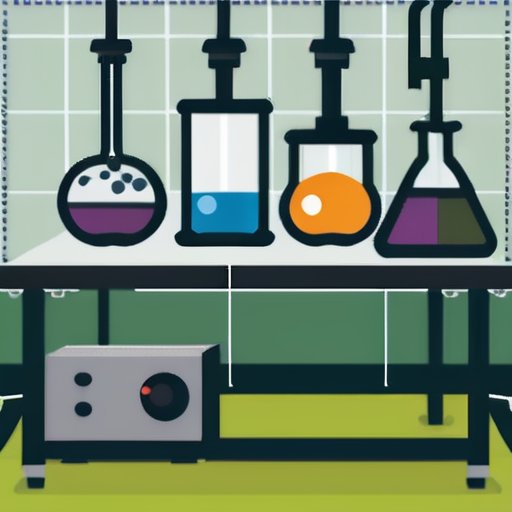 Лабораторная установка для процесса гашения извести с оборудованием и графиками.