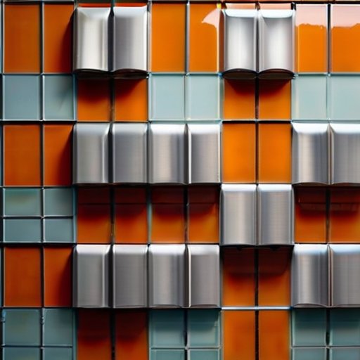 Современный фасад здания с плиткой TechnoNICOL Hauberk, аккуратная поверхность, материалы для утепления, инструменты и свежий клей.