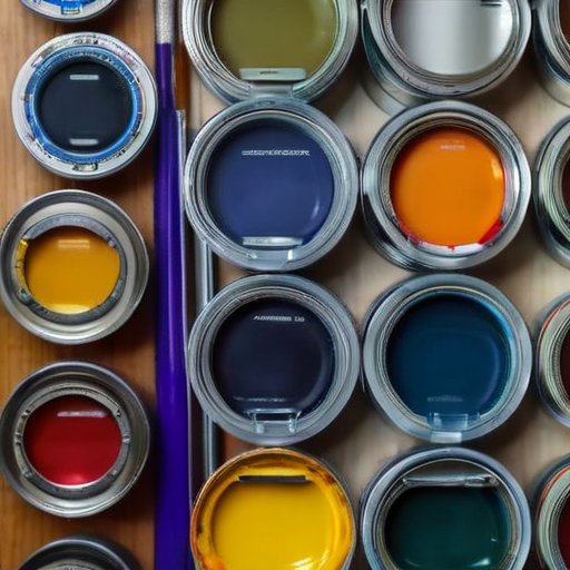 Организованное рабочее место для работы с краской PF-115.