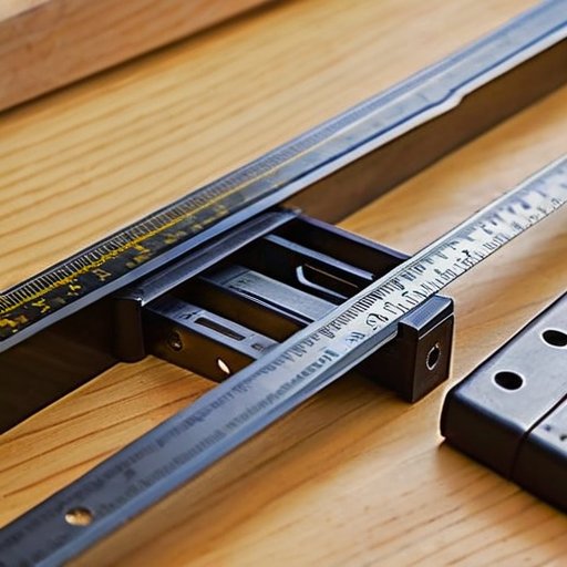 Организованный верстак с инструментами для разметки петель мебели.