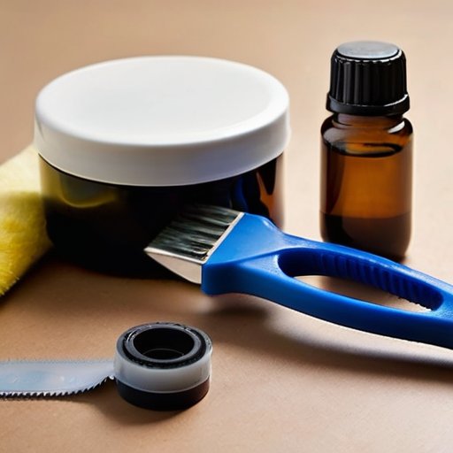 Чистое и организованное рабочее пространство с инструментами для удаления жидких гвоздей.