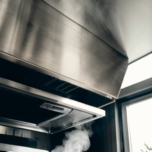 Современная кухня с элегантной вытяжкой и советами по уходу за фильтром.