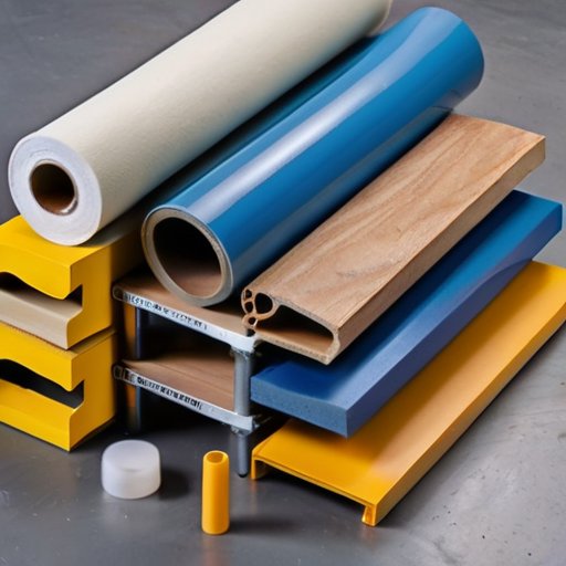 Строительная сцена с различными поверхностями и клеевыми трубками для пеноплекса.