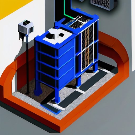 Организованная установка системы вентиляции с обогревом в мастерской.