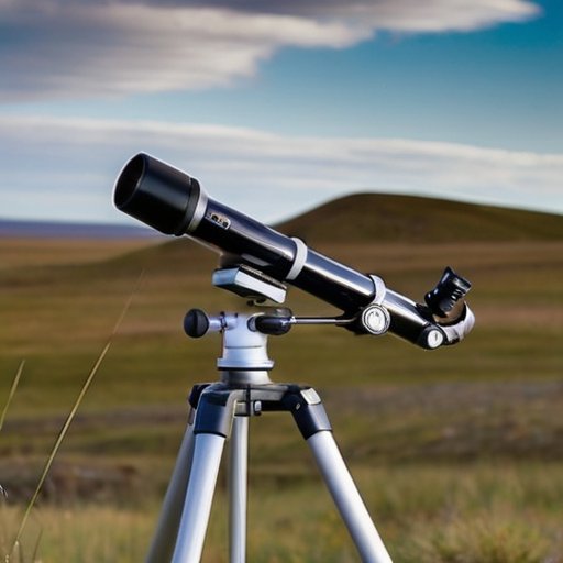 Уровнемер на штативе в открытом ландшафте с ясным небом и измерительной рейкой.