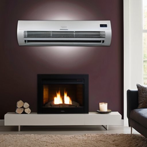 Современная система отопления с элегантными воздуховодами и энергоэффективным воздухонагревателем в уютном интерьере.