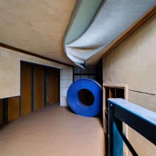 Организованное рабочее место с инструментами для удаления маяков: мастерок, уровень, шпатель и ведро с штукатуркой на чистой поверхности, на фоне свежезаштукатуренные стены.