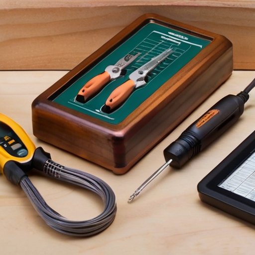 Организованное рабочее пространство для подключения медных проводов с инструментами и инструкциями.