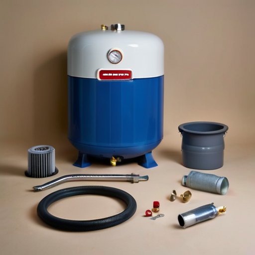 Разобранный водонагреватель Ariston на столе с инструментами и средствами безопасности.