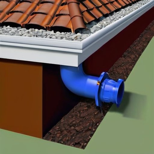 Система дренажа с наклонным водостоком и зоной сбора дождевой воды.