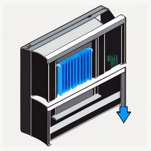 Современная схема вентиляционной системы с обозначением клапана воздухозаборника и направлением потока воздуха.