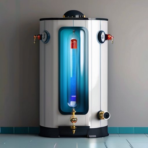 Водонагреватель с обозначенными компонентами, подчеркивающими важность обслуживания.