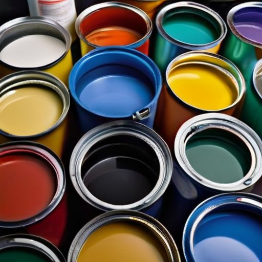 Организованное пространство для рисования с красками, кистями и подготовленным стеновым участком.