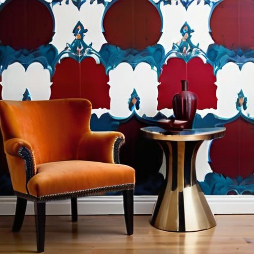 Элегантная стена с жидкими обоями и защитными покрытиями.